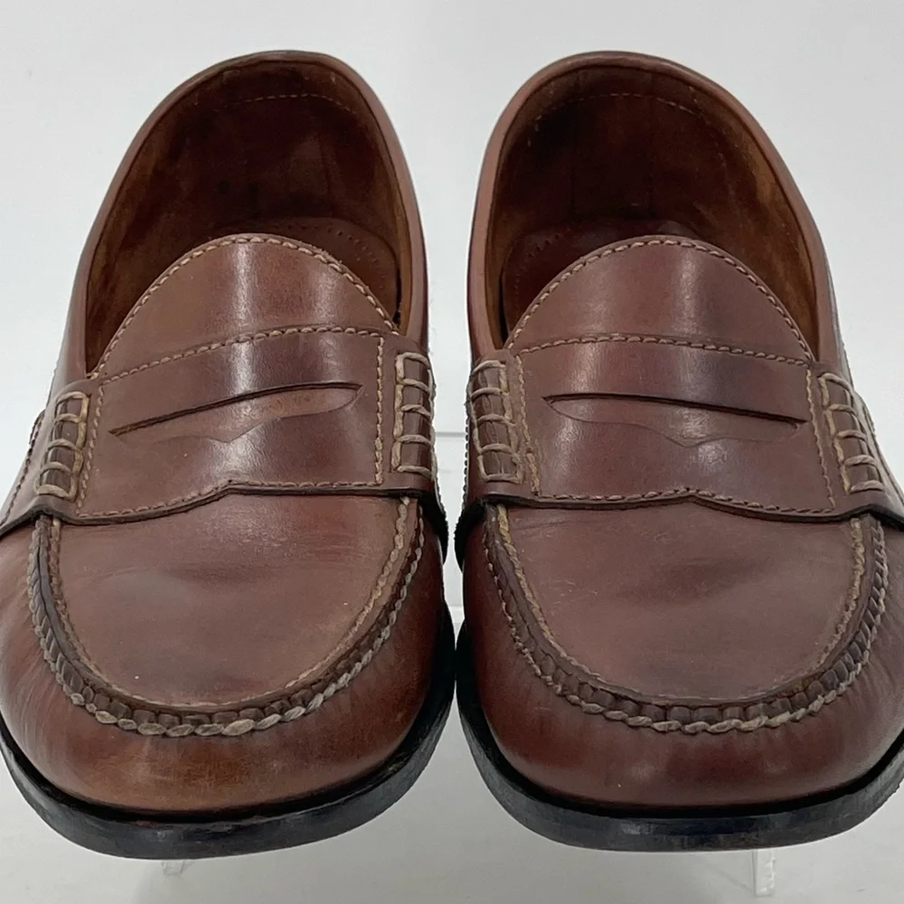 Cole Haan Bowman Penny Loafer Slip On Saddle‎ Tan Brown Men’s 10.5 D C01251 - Picture 4 of 9